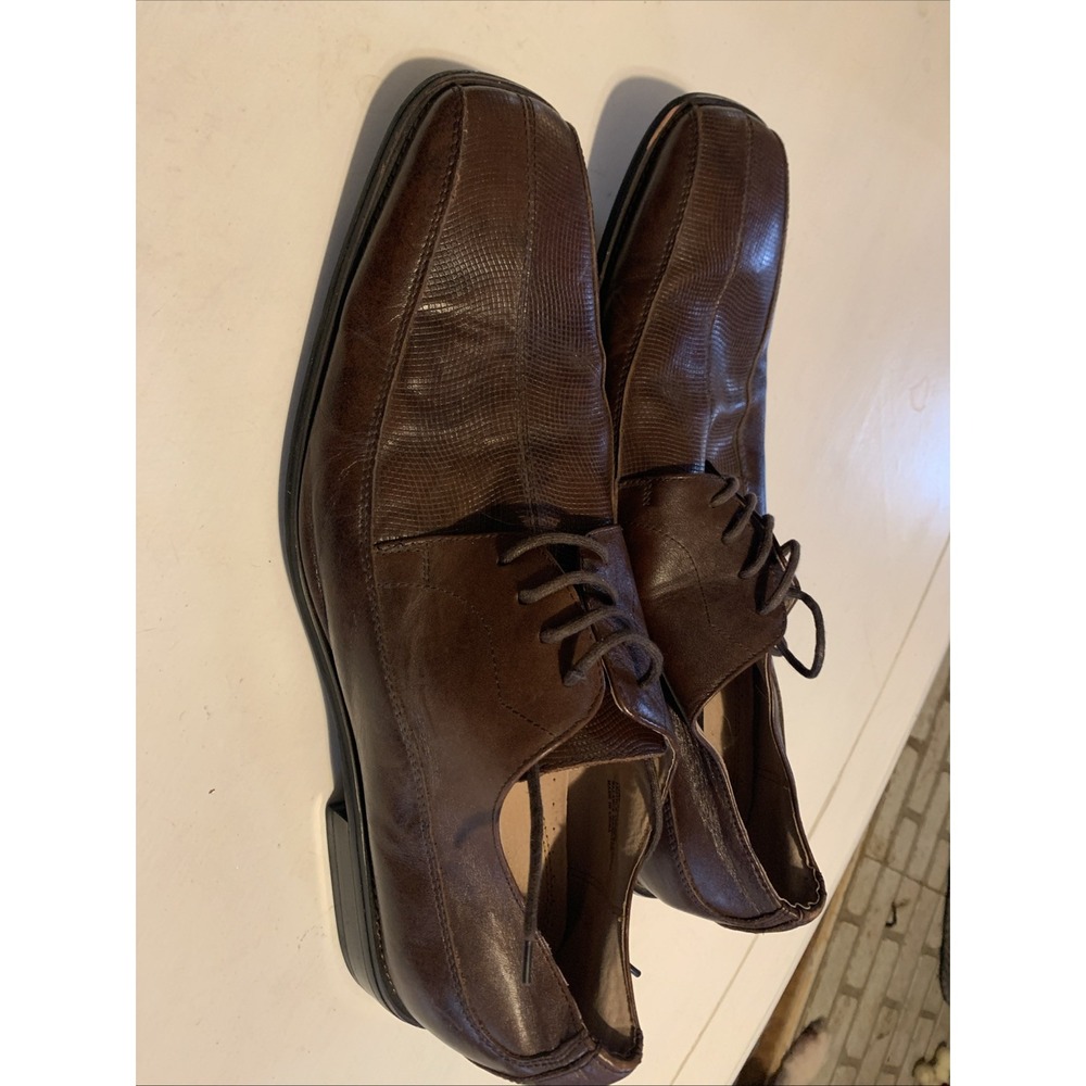STACY‎ ADAMS Men's Brown Leather Dress Shoes Oxford Size 13  Lace Up 24310-200